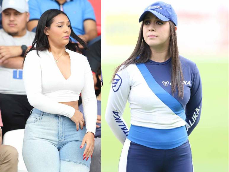 Hermosas chicas roban miradas en la final de ida Motagua-Olimpia