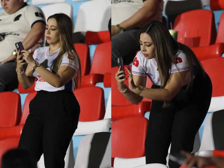 Bellas damas engalanaron el Olancho FC vs Olimpia: Esposa de futbolista causó furor