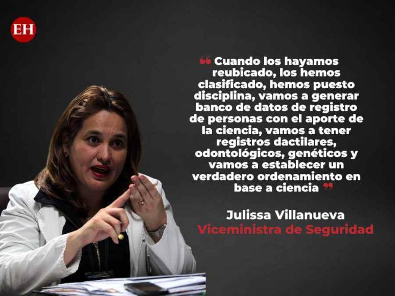 Las frases destacadas de Julissa Villanueva durante la presentación de medidas para intervenir las cárceles en Honduras