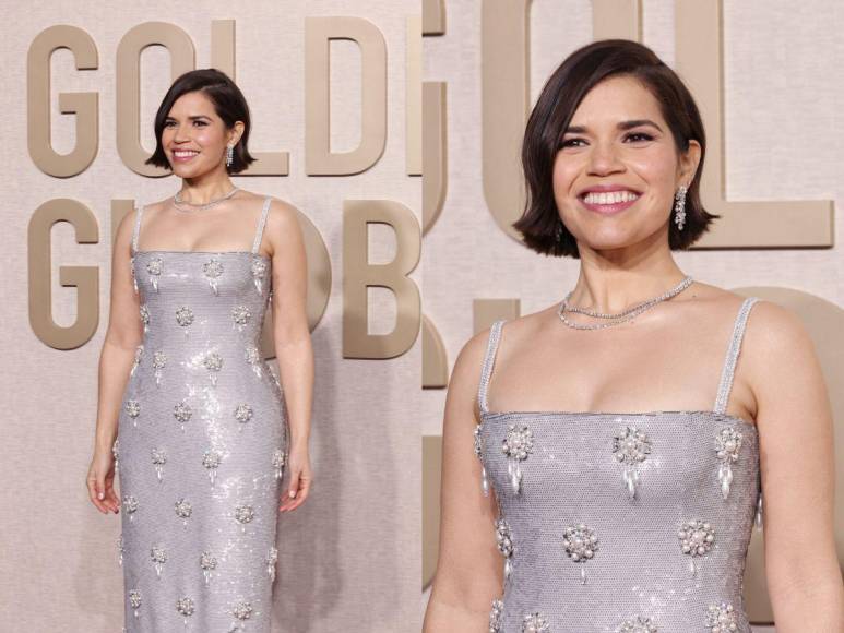 America Ferrera deslumbra en la gala de los Globos de Oro 2024