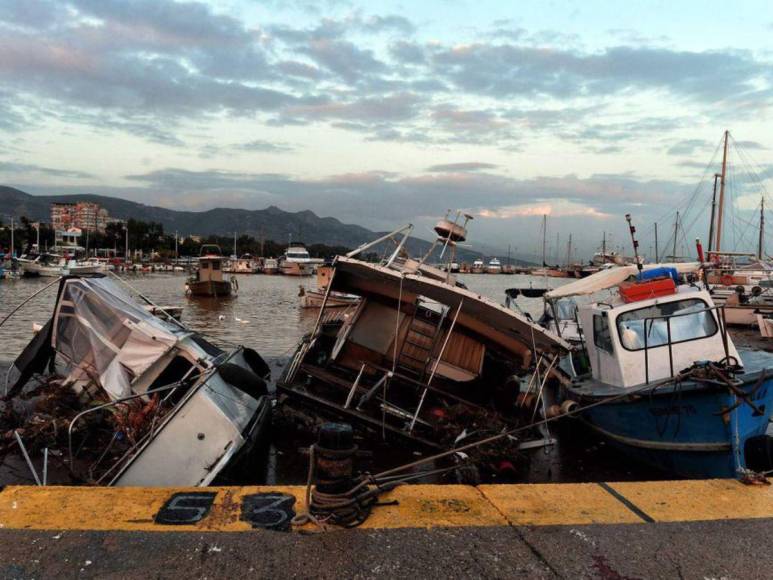 Devastación en fotos: Grecia sufre estragos tras lluvias extremas