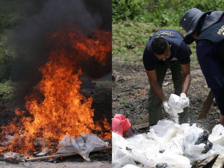 Incineran 48 kilos de cocaína decomisados en 2021; iban marcados como “Tecate”