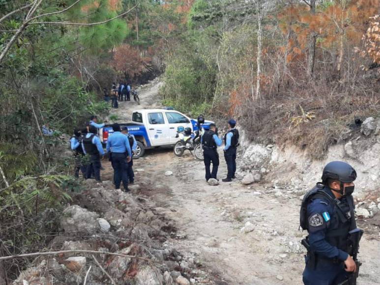 Fuerte despliegue policial, armas y terreno hostil: fotos del enfrentamiento que dejó cuatro muertos en Valle de Támara