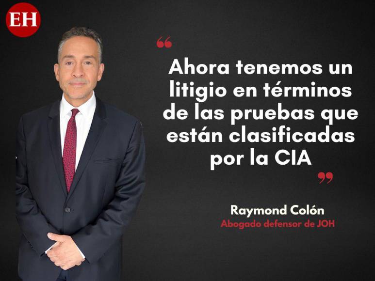 Esto dijo Raymond Colón, abogado de JOH, antes de marcharse de Honduras