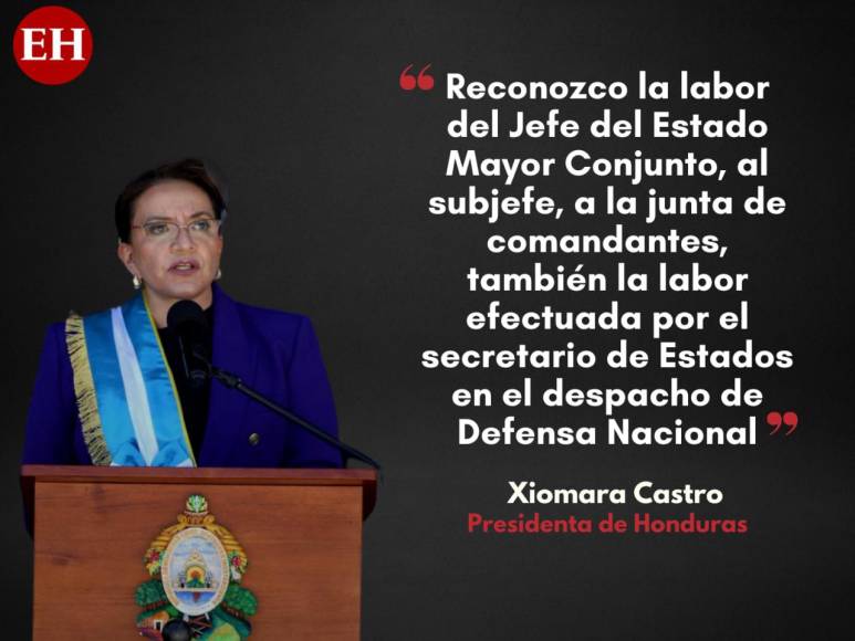 “Mujeres de las FFAA contarán con todo mi apoyo”, Xiomara tras asumir como Comandante en Jefe