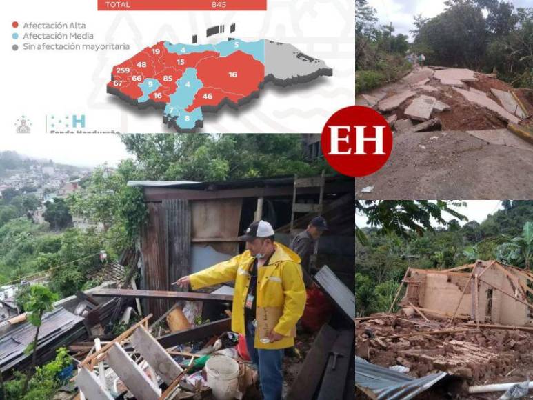 Daños y devastación: la situación de las zonas afectadas por las lluvias en Honduras