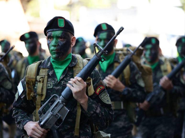 Así fue el desfile de policías y militares durante la celebración de la Independencia de Honduras