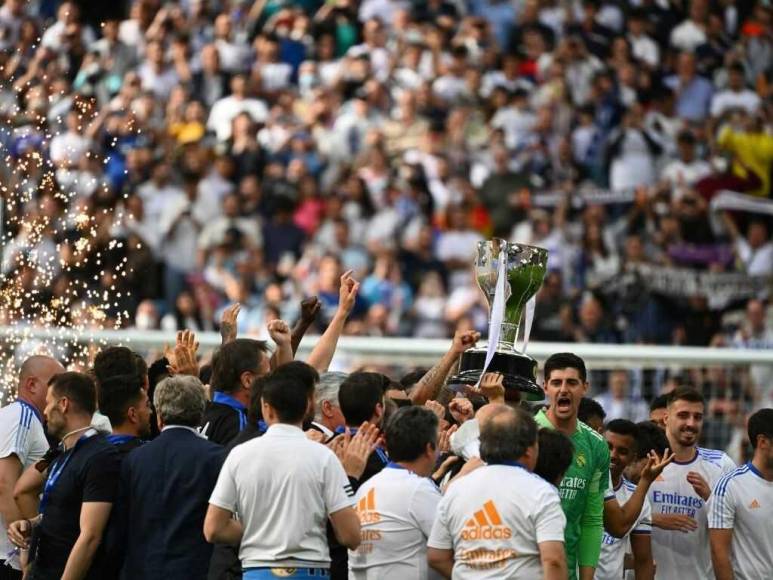 Así celebra el Real Madrid tras coronarse como campeón de la Liga española