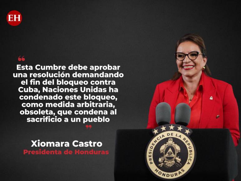 Las frases de la presidenta Xiomara Castro en Cumbre de la Unión Europea-Celac