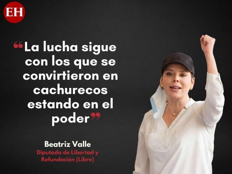 Las polémicas frases de Beatriz Valle en su regreso al Congreso Nacional