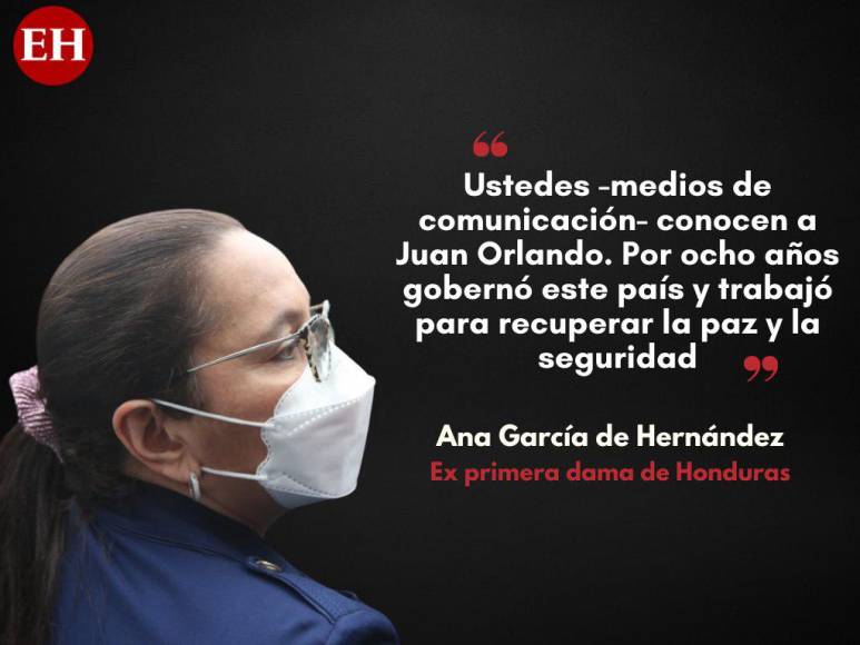 Frases de Ana García al denunciar en Conadeh que violaron derechos de JOH