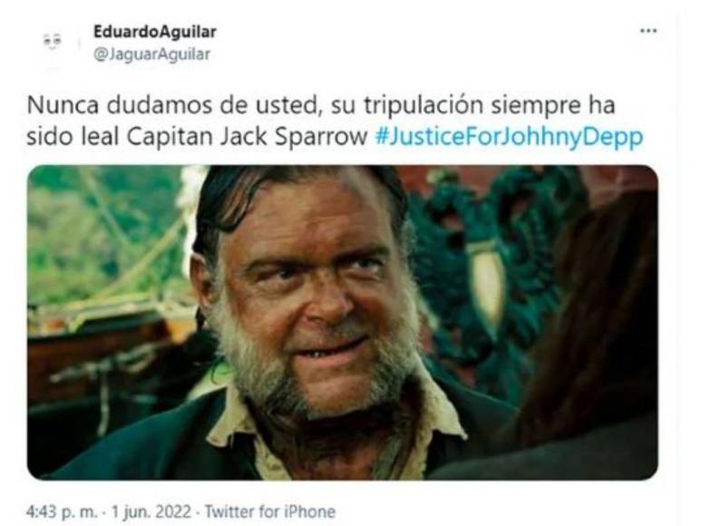 Con divertidos memes internautas reaccionan al triunfo de Johnny Depp