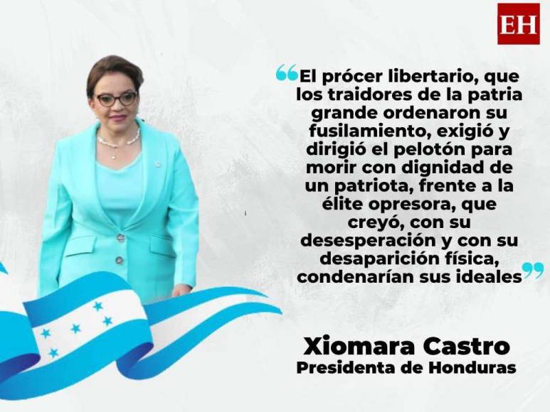 Las frases de la presidenta Xiomara Castro en su discurso por los 201 años de Independencia