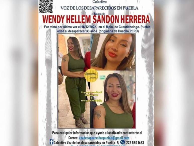 ¿Qué se sabe del crimen de la estilista peruana Wendy Sandon en Puebla?