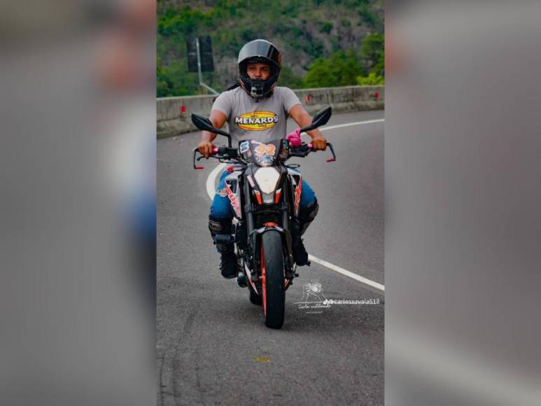 Biker y policía: Así era Carlos Zavala, joven que murió en accidente en Taulabé