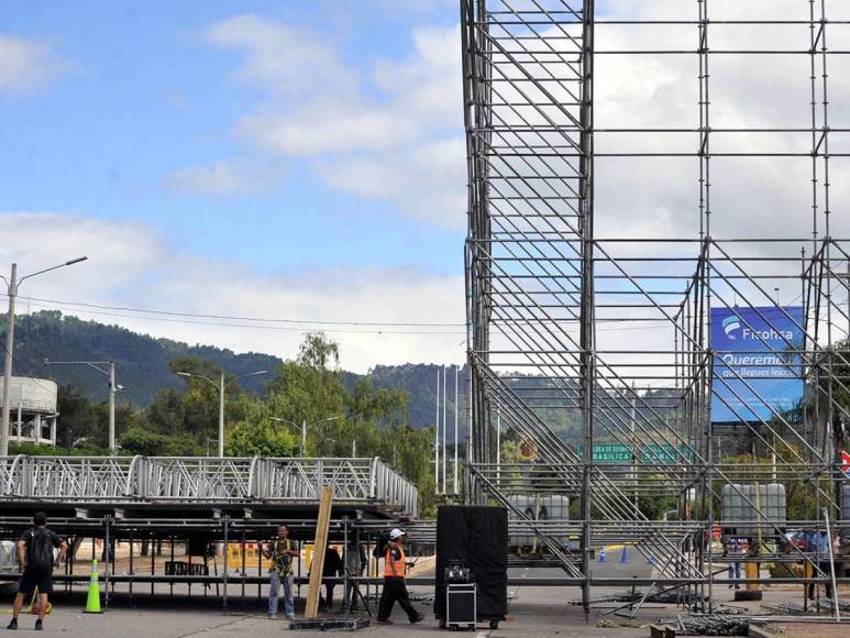 Sendas estructuras y bloqueo de calles: Libre ultima detalles para festejar dos años de gobierno