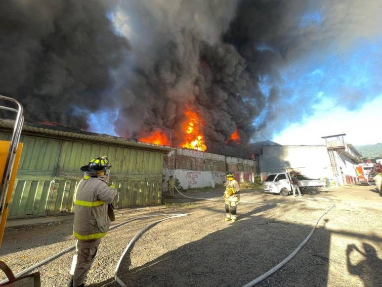 Severos daños y millonarias pérdidas: Las imágenes del voraz incendio en SPS