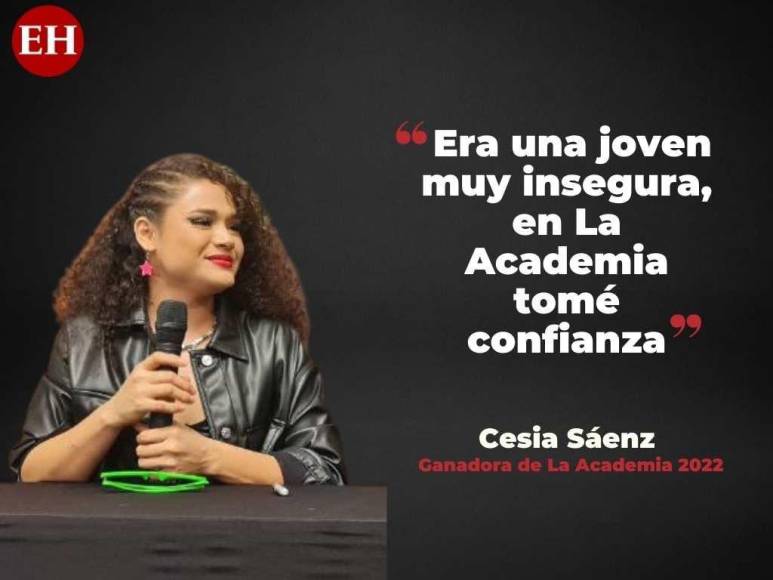 Las frases de Cesia Sáenz tras hacer historia en La Academia y regresar a Honduras