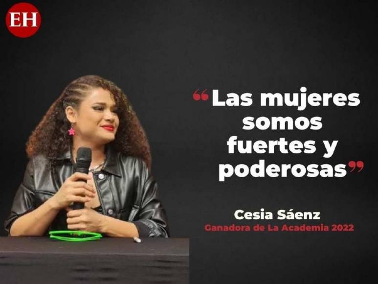 Las frases de Cesia Sáenz tras hacer historia en La Academia y regresar a Honduras