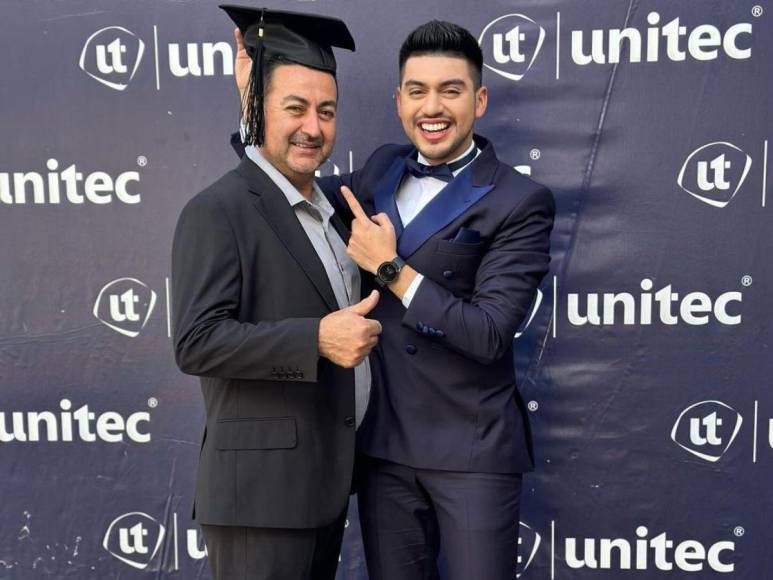 ¡César Enamorado se gradúa! Recibió su título universitario en Unitec