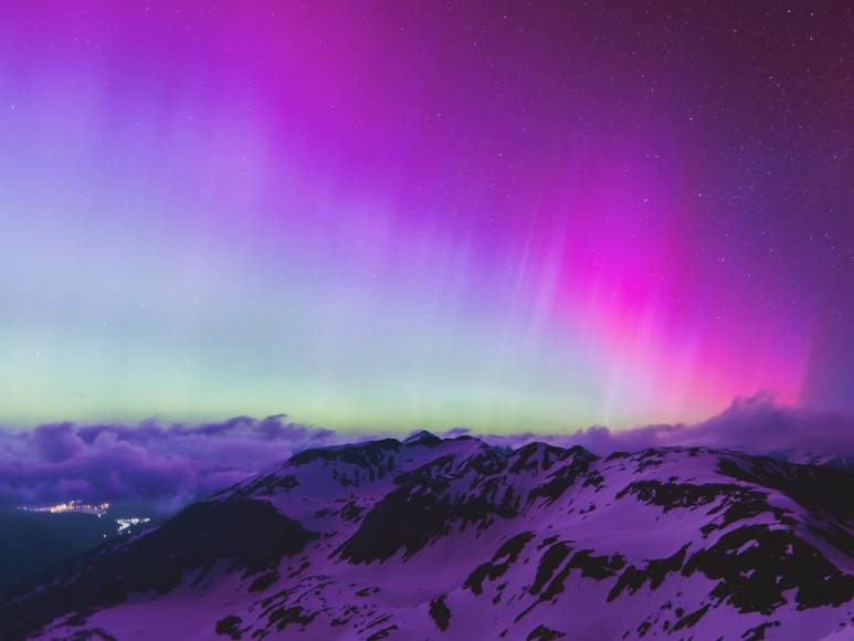 Tormenta solar deja espectaculares imágenes de auroras boreales