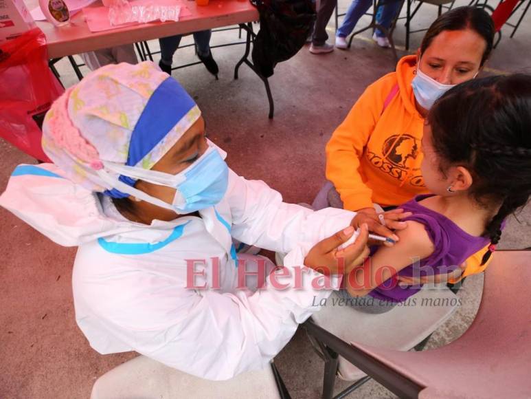 Así arrancó la jornada de vacunación a niños de 5 años en adelante (Fotos)