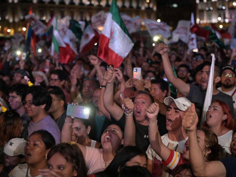 Fiesta en México: triunfo de Sheinbaum como presidenta es celebrado por miles de personas