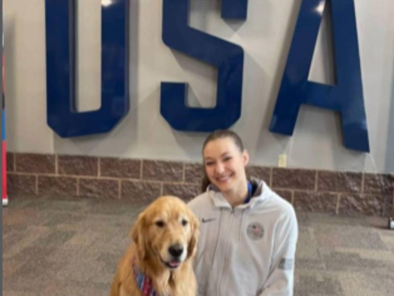 ¿Quién es Beacon, el perro terapia que forma parte del team USA de gimnasia?