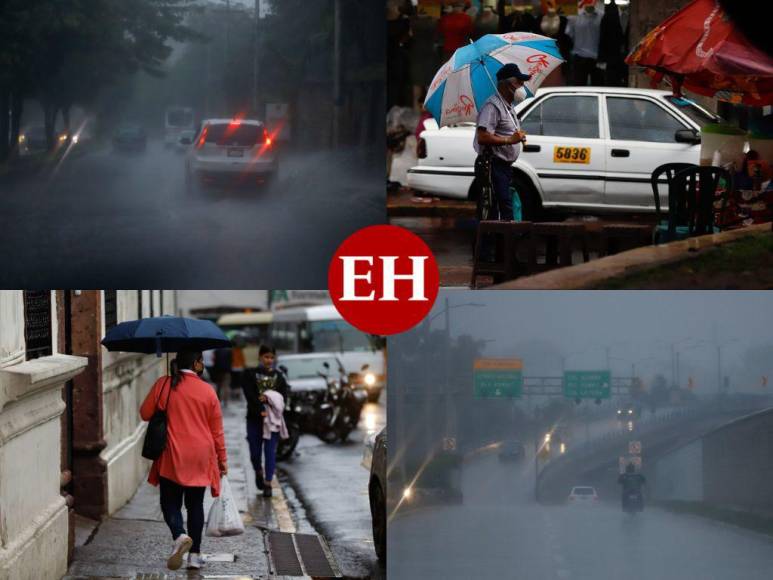 Onda tropical que se desplaza sobre Honduras deja intenso aguacero sobre la capital (Fotos)