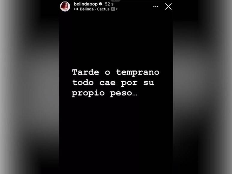 ¿Belinda reaccionó a la ruptura de Christian Nodal? Esto dijo