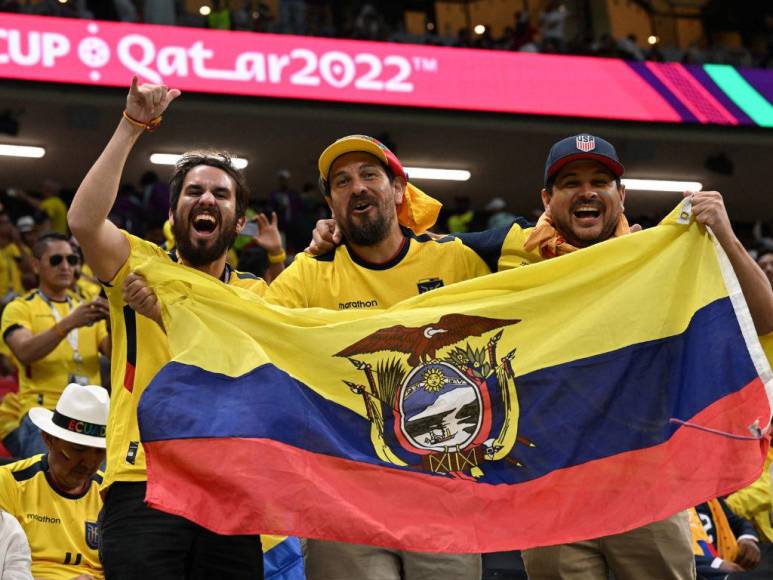 ¡Fiesta total! Así vivieron los aficionados del Mundial el duelo Qatar vs Ecuador