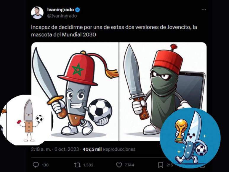 Memes del Mundial 2030, mira las mascotas que rondan en las redes sociales de X