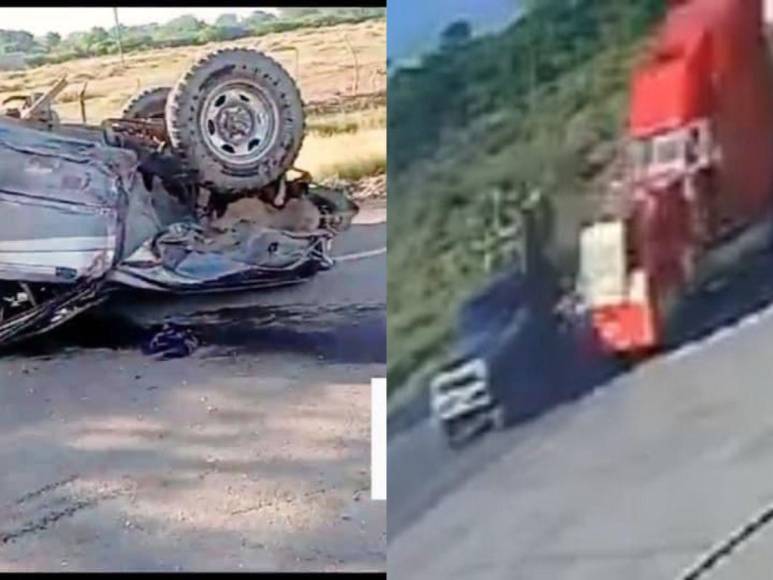 Así fue el fatal accidente que dejó dos muertos y siete heridos en Olanchito, Yoro