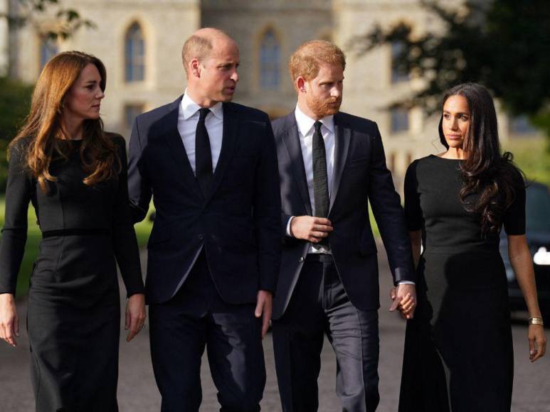 Meghan Markle, Kate Middleton y los príncipes William y Harry: Reunidos por la muerte de la reina Isabel II