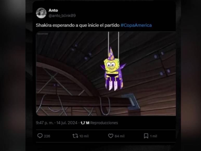 Los memes que dejó el show de medio tiempo de Shakira en la Copa América 2024