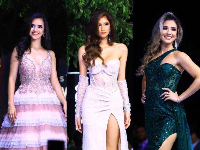 Brillo y sofisticación en el desfile de gala de las concursantes en Miss Honduras Universo 2023