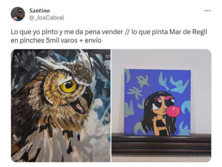 Los mejores memes que generaron las costosas pinturas de Mar de Regil