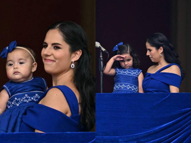 El look de Gabriela Rodríguez y sus hijas en la toma de posesión de Bukele