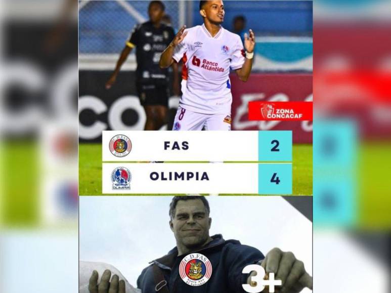 Pese a derrotar al FAS, los memes destrozan al Olimpia al quedar al borde de la eliminación