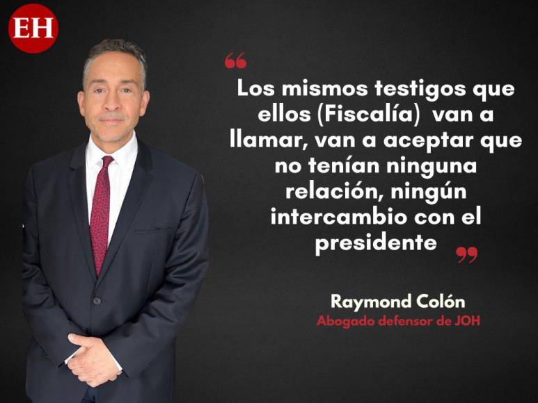 Esto dijo Raymond Colón, abogado de JOH, antes de marcharse de Honduras