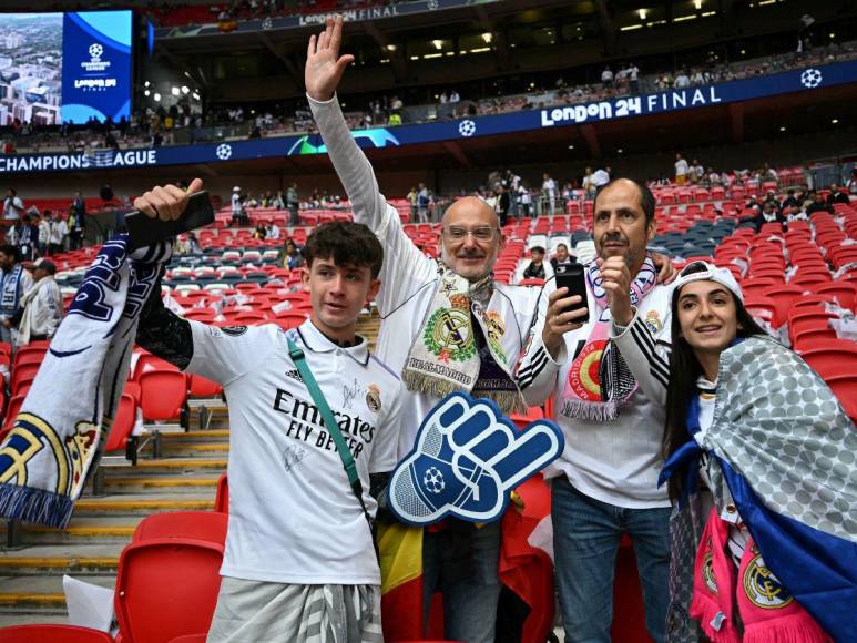 Invitados especiales y locura en la grada: ambiente en Wembley para la final de Champions