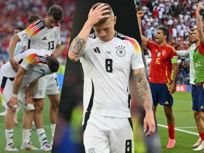 Kroos entre lágrimas, tristeza de Alemania y festejo de España por pase a semifinales de Eurocopa