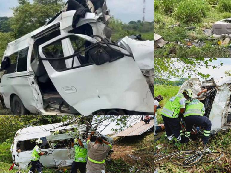 Así fue el fuerte accidente que segó la vida de cuatro hondureños en Tabasco, México