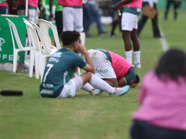 Rostros de tristeza en Marathón tras eliminación ante Motagua