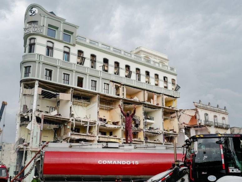 Las impactantes imágenes tras la explosión del hotel Saratoga en Cuba