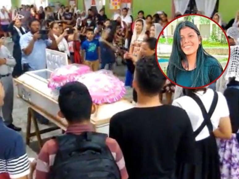 Desgarrador adiós a Kenia Alfaro, la menor asesinada al salir de la iglesia en San Antonio, Cortés