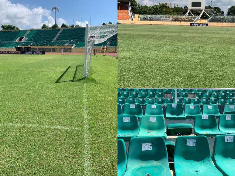 Con césped impecable y algunos descuidos: así es el Félix Sánchez, estadio donde Honduras enfrentará a Cuba