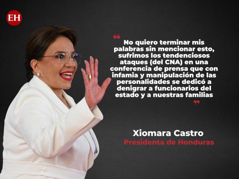 Las frases de la presidenta Xiomara Castro durante la entrega del Premio Álvaro Contreras