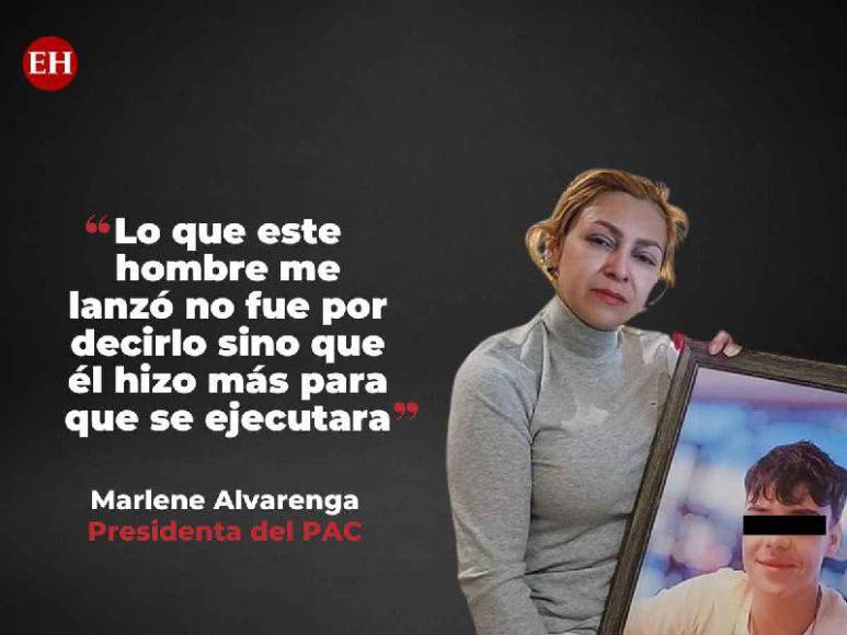 Las crudas frases de Marlene Alvarenga contra Salvador Nasralla por la muerte de su hijo