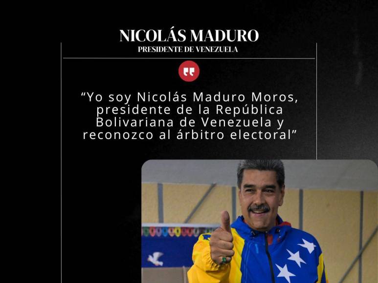 “Lo que diga el árbitro electoral será defendido”: Frases de Maduro tras votar